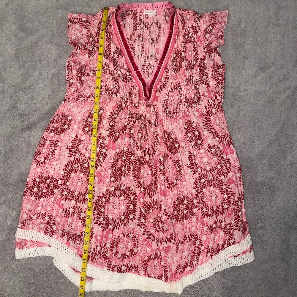 POUPETTE ST BARTH Sasha Mini Dress Pink
Floral Ruffle Dress Size medium - Image 4