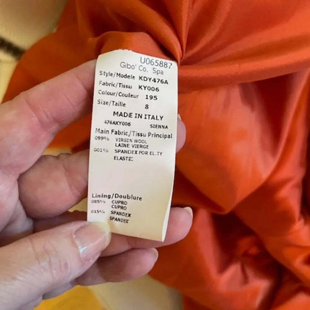 Michael Kors Wool Made in Italy MCM Minimalist Sheath Dress 8 $1590 - Image 9