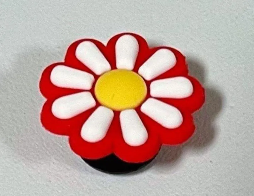 Red Daisy Flower Floral Shoes Shoe Charm Jibbitz 🌹✨ - Image 2
