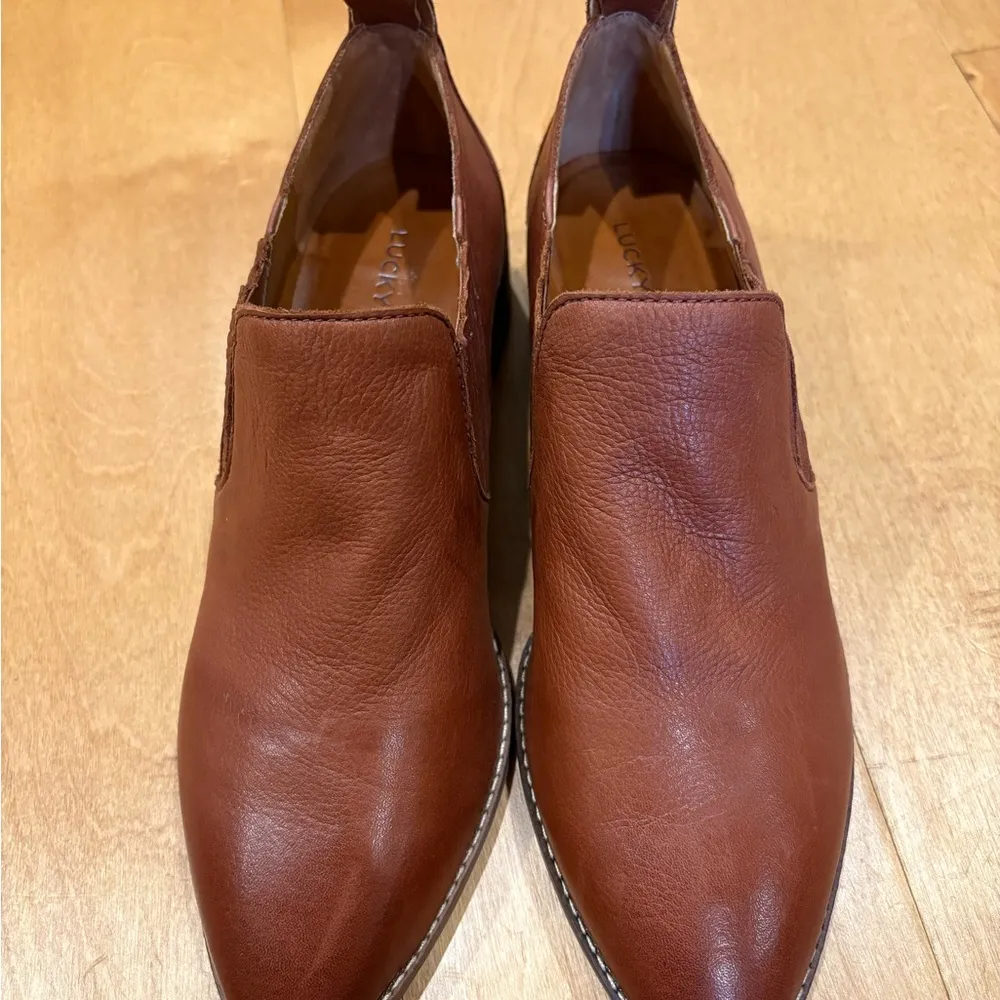 New Lucky Brand Lenci leather shoes booties brown sz 9 - Image 4