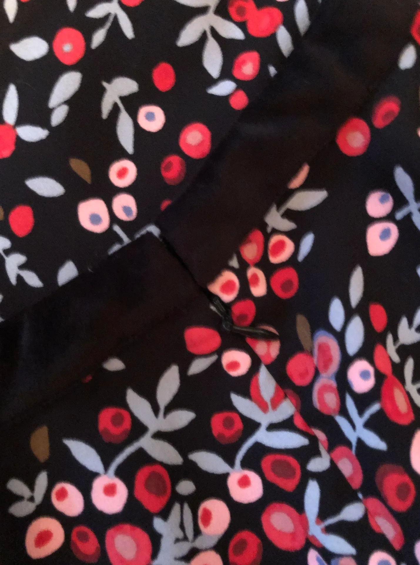 Long Sleeve Cherry Blossom Shift Dress S - Image 5