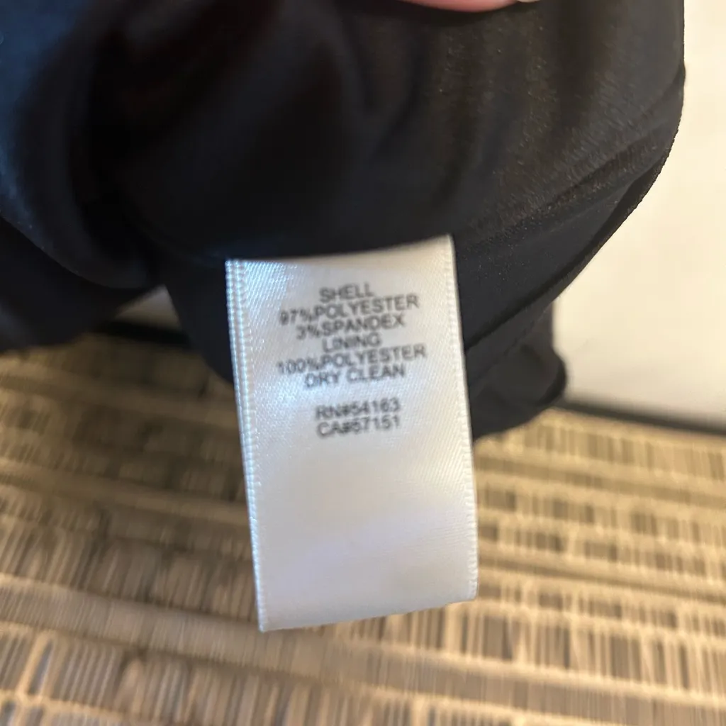 Eliza J Black Sleeveless Sheath Fit And Flare Pleated Cutout‎ Mini Dress Size 6 - Image 7