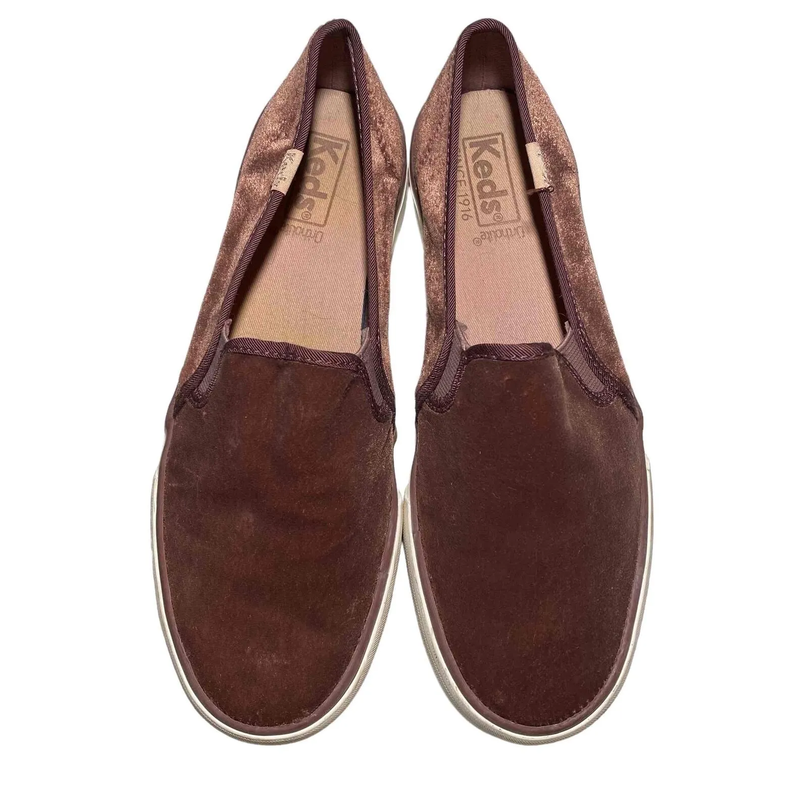 Keds Suede Slip On Sneakers Casual Comfort‎ Walking Shoes Mauve Size 8 - Image 6