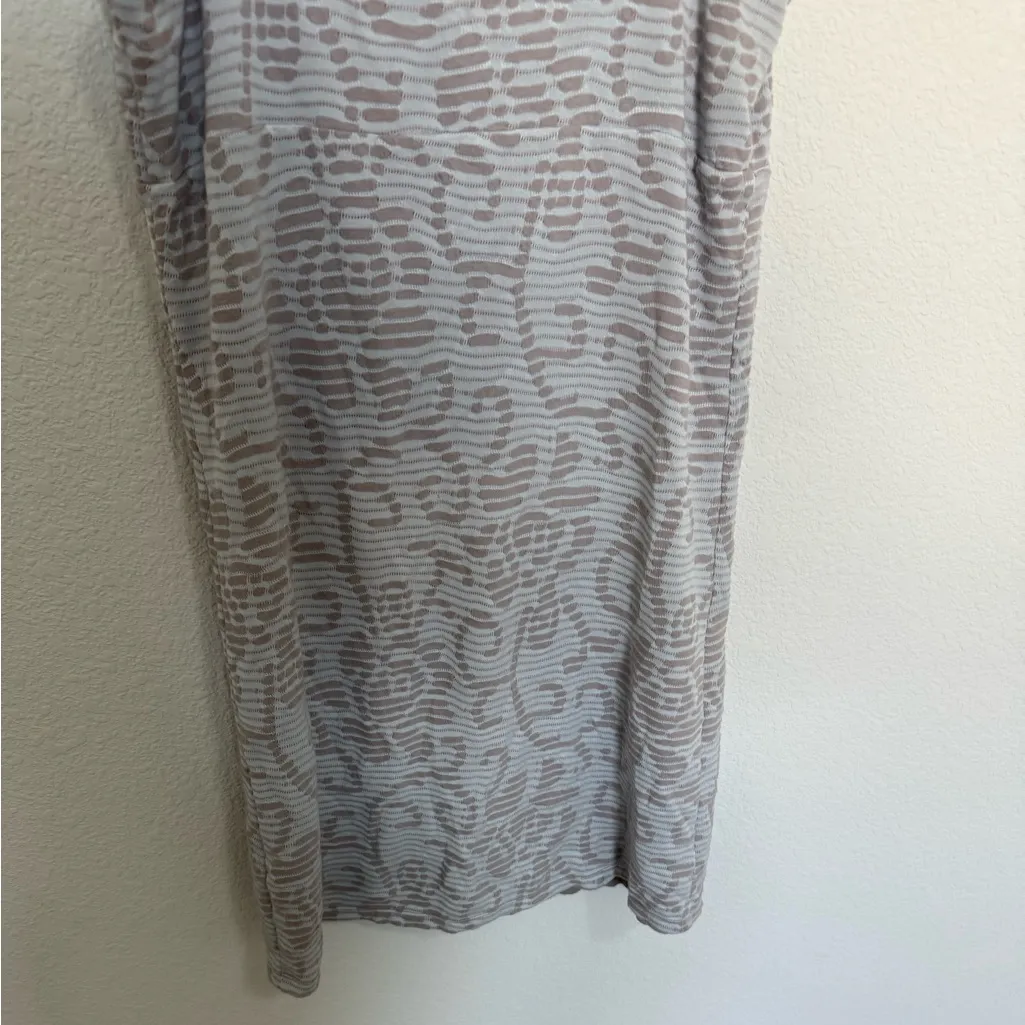 Free People Jacquard Floral Mini Bodycon Tank Dress Gray Mauve Size Large - Image 7