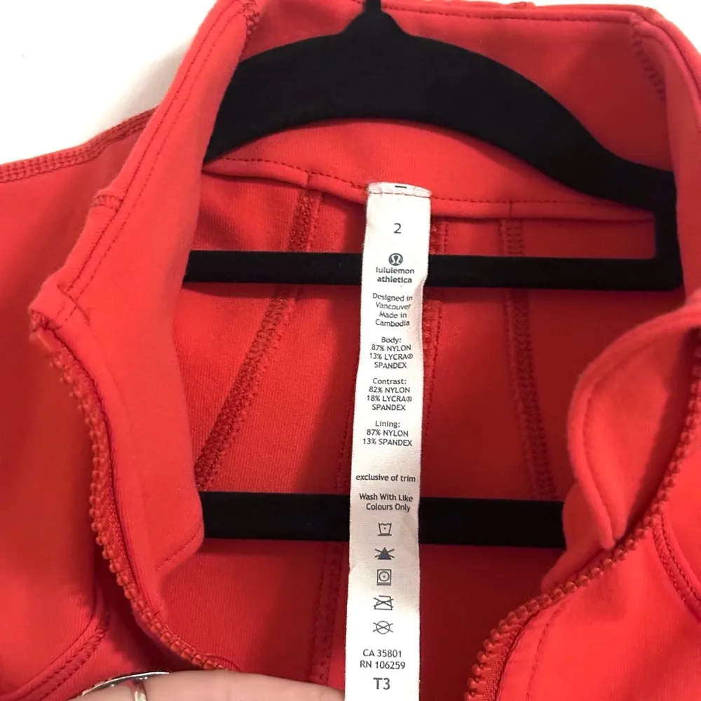 Lululemon Form Jacket Love Red 2 - Image 8