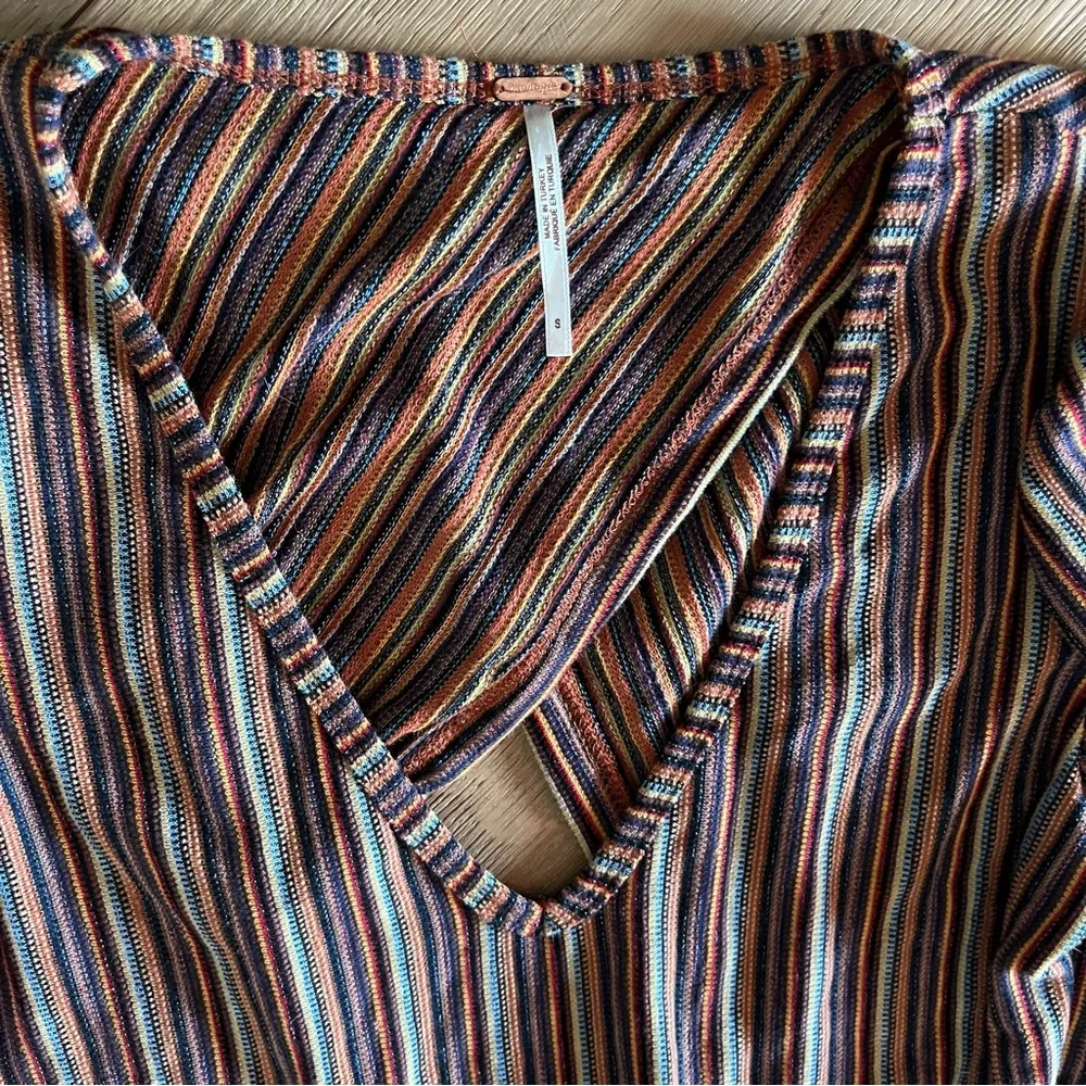 Free People Fall Nights Wrap Front Top Open Back - Image 11