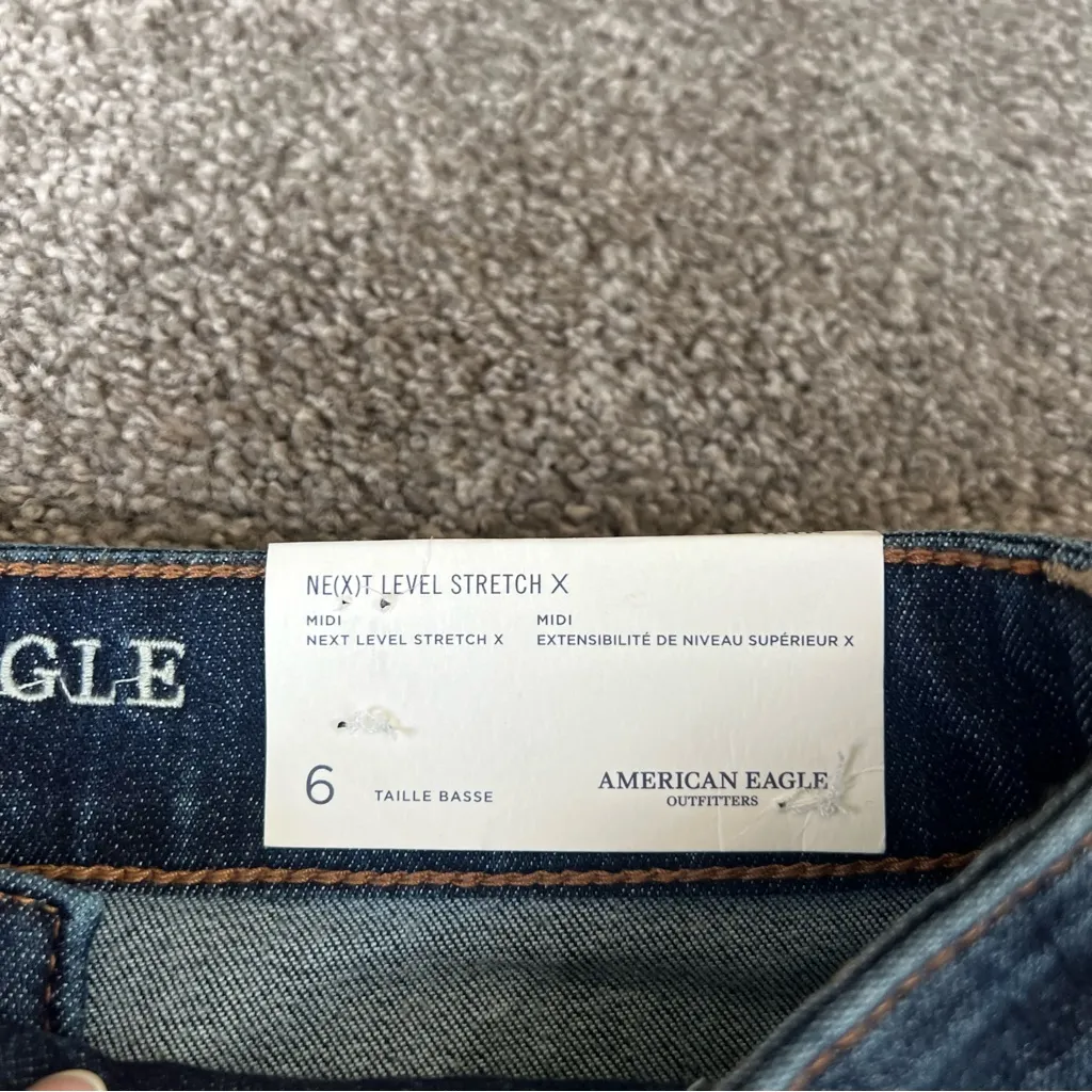 NWT!! American Eagle Outfitters Indigo Denim Shorts Next Level Stretch X - Image 6
