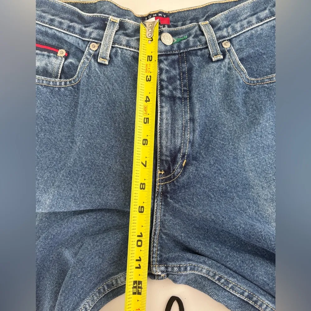 VINTAGE 1998 Tommy Hilfiger‎ jeans Rigid Patch Logo Size 7/30 Women’s 0343 - Image 7