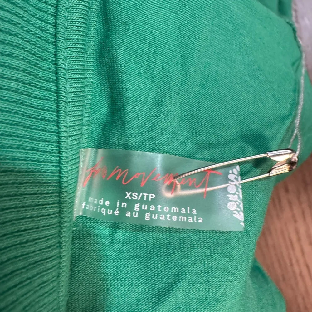 NWOT Free People FP Movement Hot Shot Tee Romper - green sheen - XS - Image 12