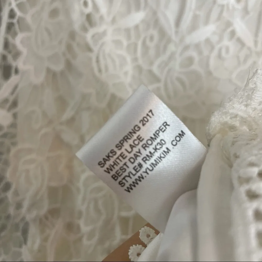 Yumi kim best day white lace romper - Image 11