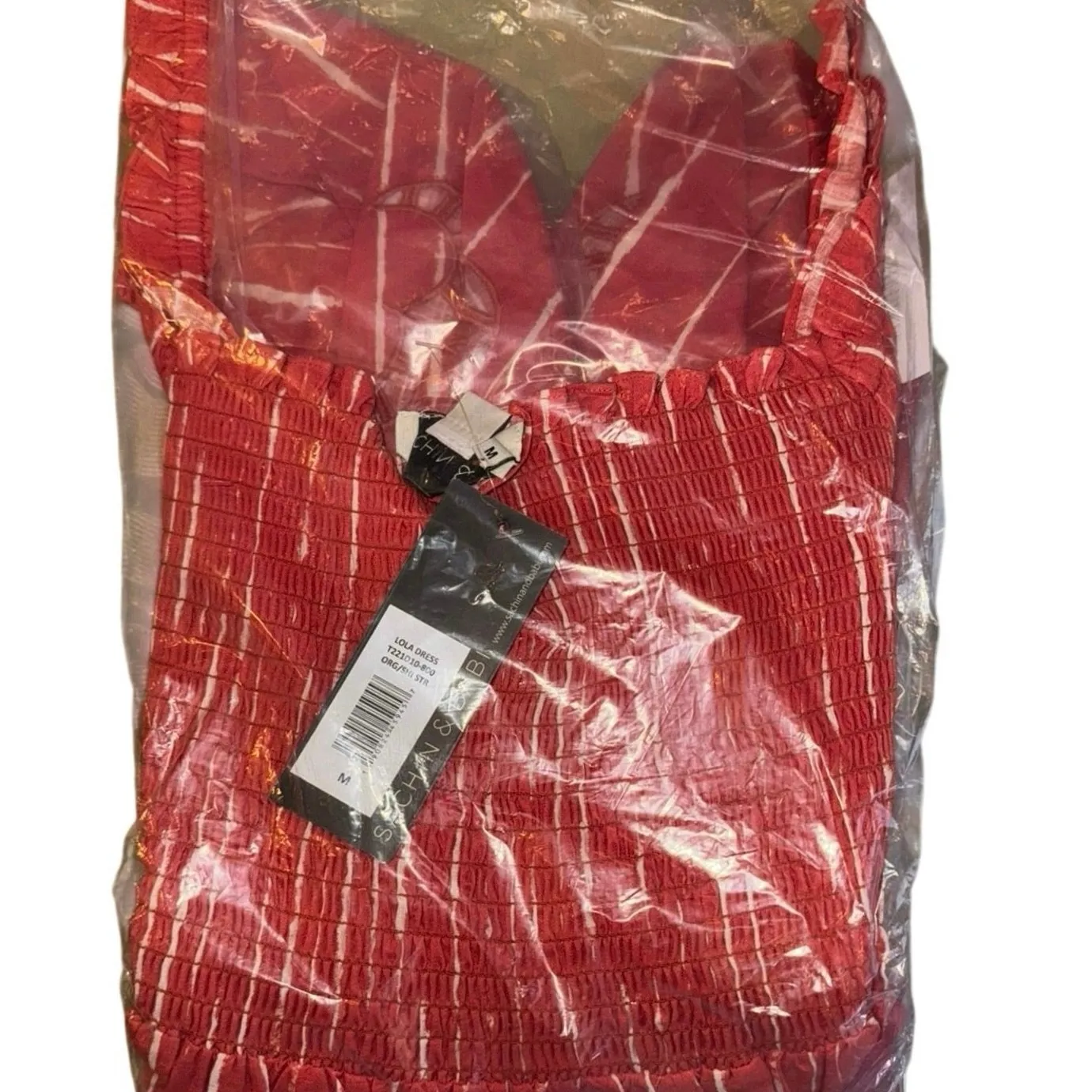 SACHIN + BABI Lola Square Neck Cotton Mini Dress, Size M New with Tag MSRP $395 - Image 8