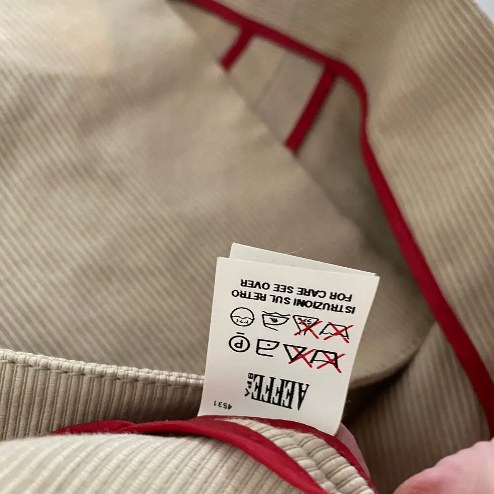 Vintage Moschino Cheapandchic Tan Ribbed Old Money Quiet Luxury Blazer Medium - Image 3