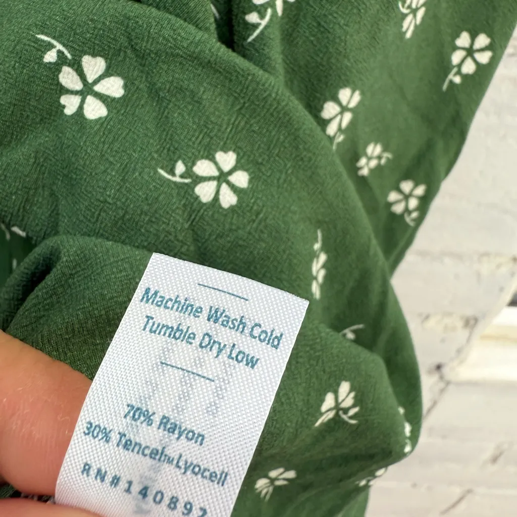 Marine Layer Bonnie Mini Skirt in Green Modern Ditsy size 2 - Image 5