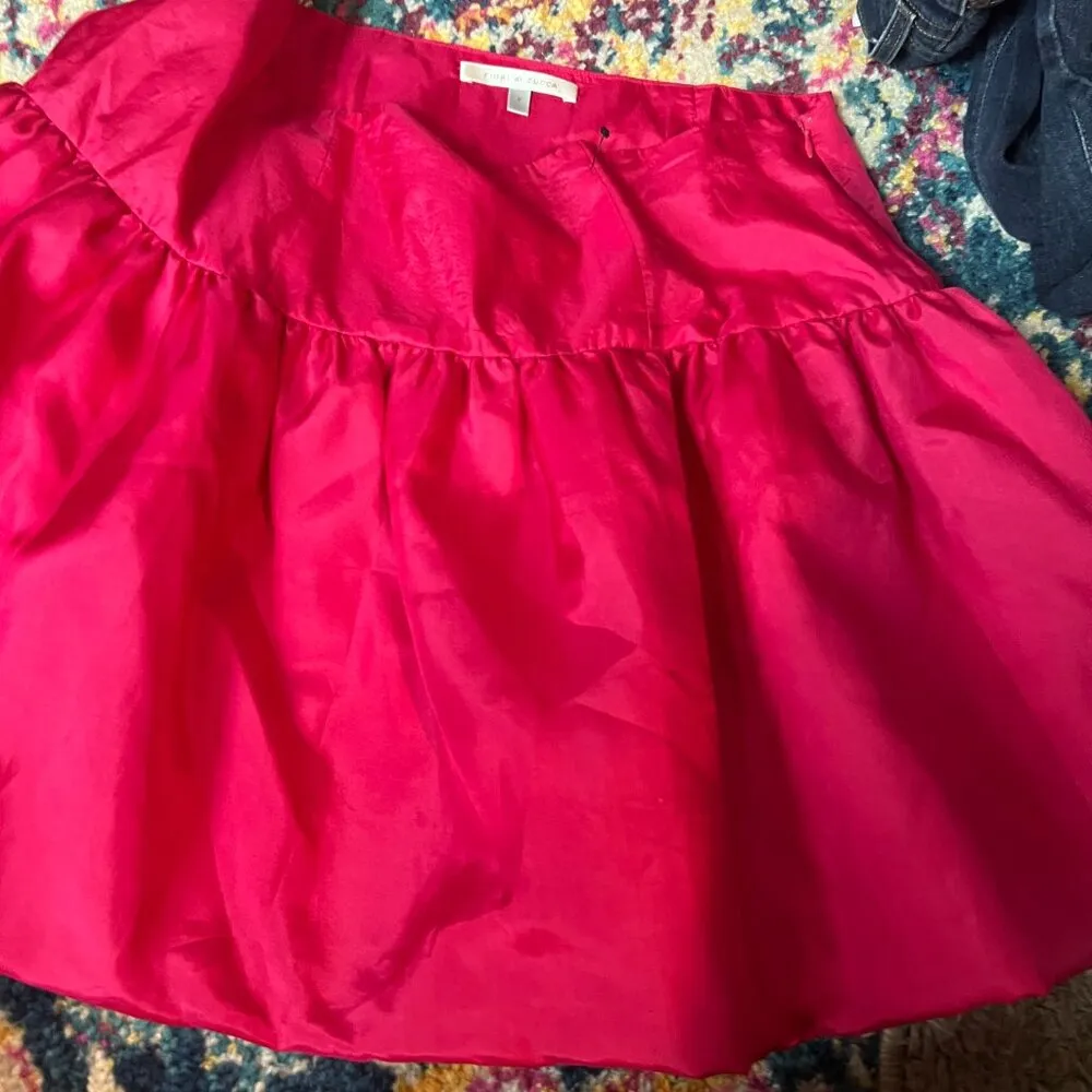 Fiori di Zucca medium hot pink skirt - Image 5