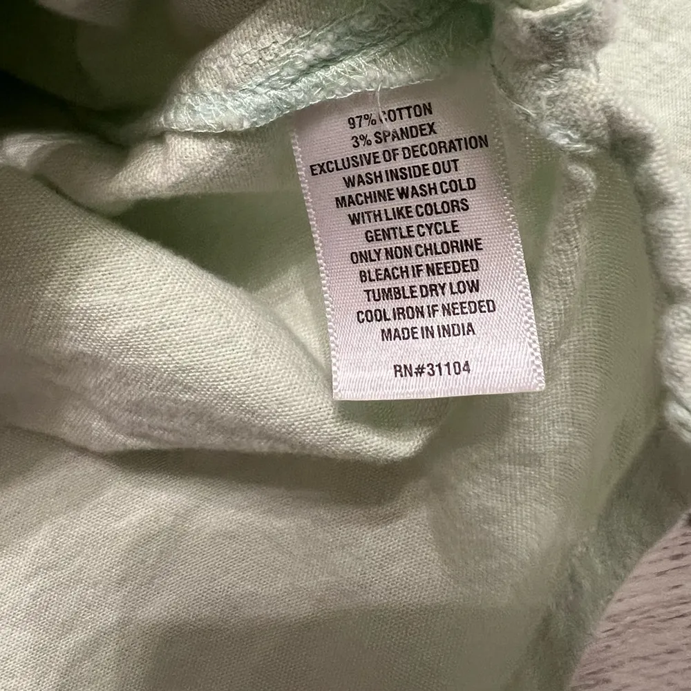 Women's Crown & Ivy Long Sleeve Oxford Boyfriend Shirt size L - Image 6