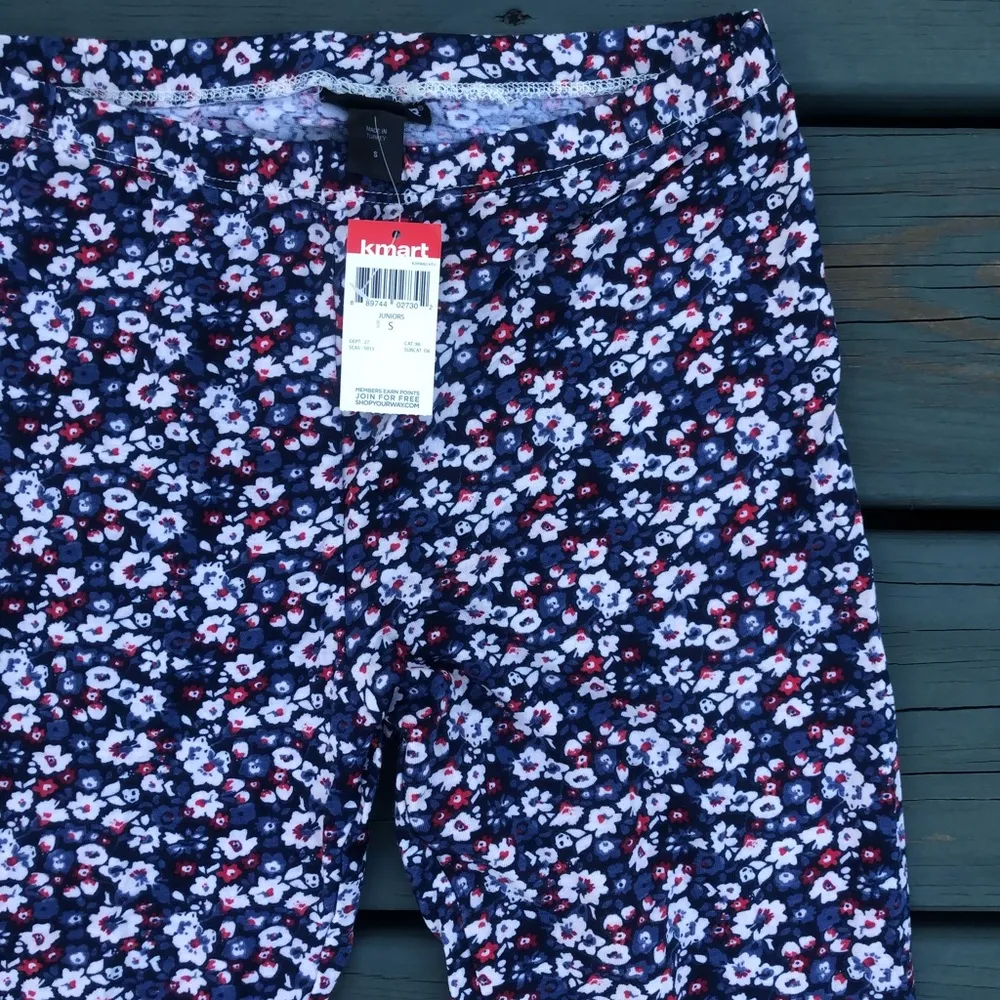 NWT JOE BOXER Juniors S Floral Patterned Leggings - Image 3