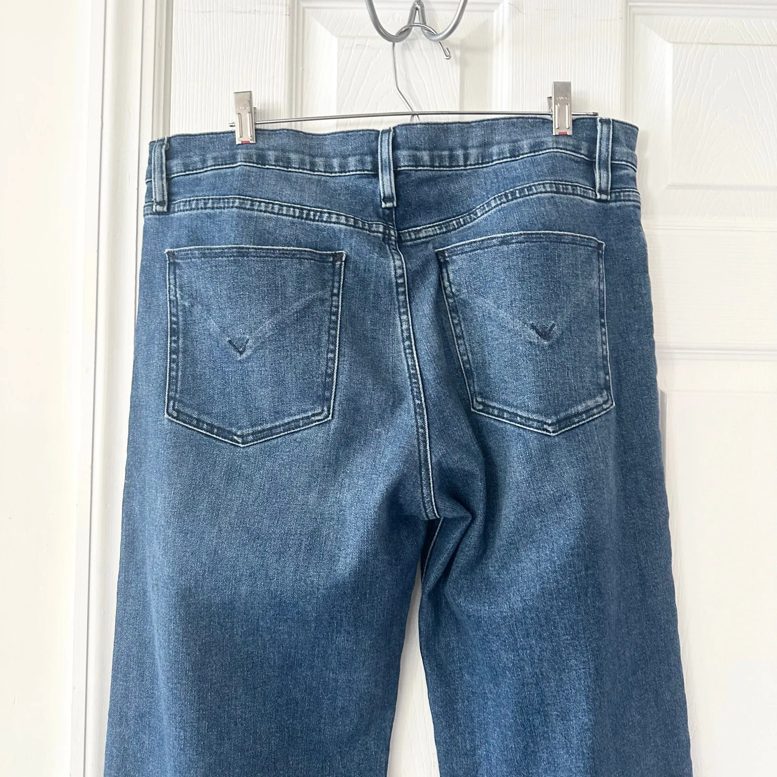 Hudson Denim Rosie High Rise Wide Leg Jeans in North Fork Wash Waist 31 - Image 9