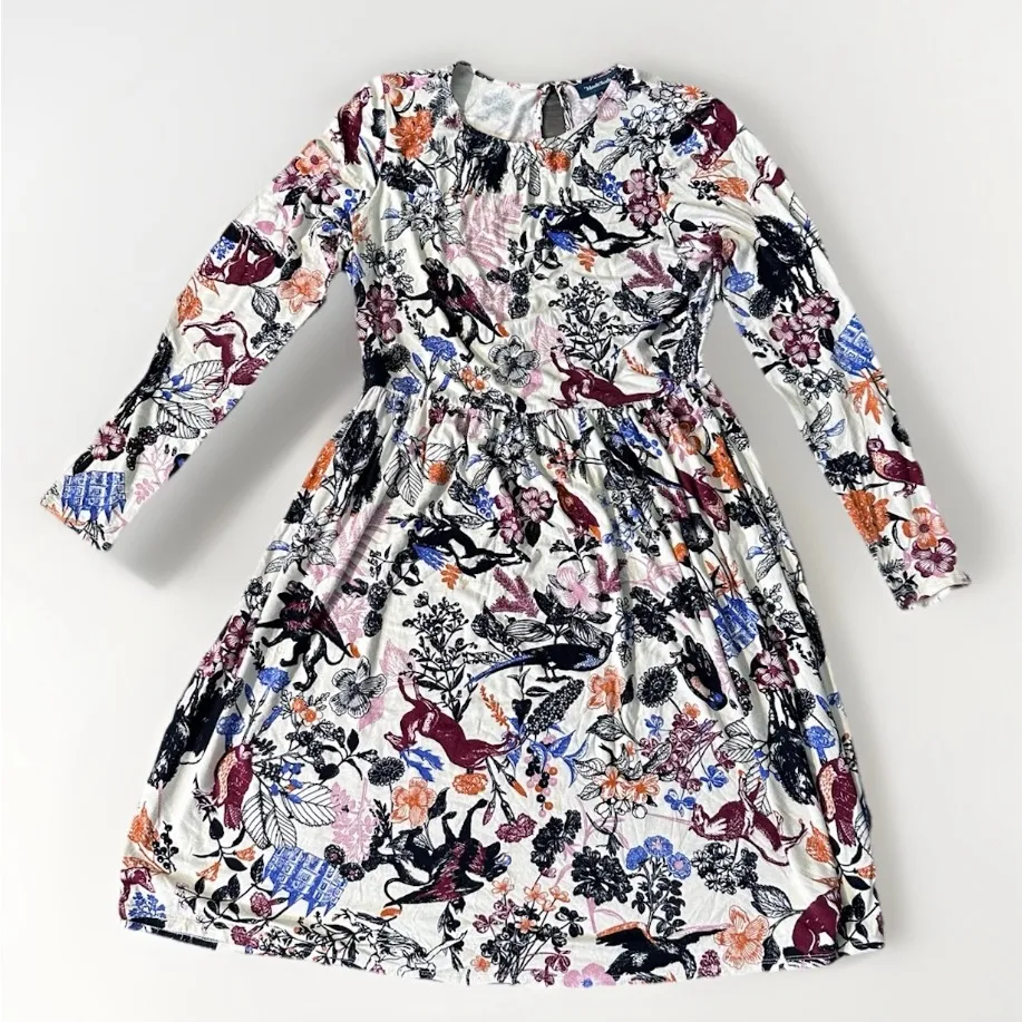 Modcloth Yours Truly Fantasy‎ Print A-line Jersey Dress Size Large - Image 6