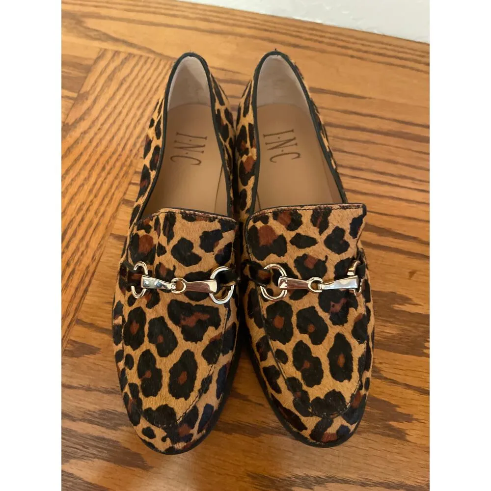 INC CALF SKIN HORSE BIT LOAFER SIZE 6 Tan - Image 2