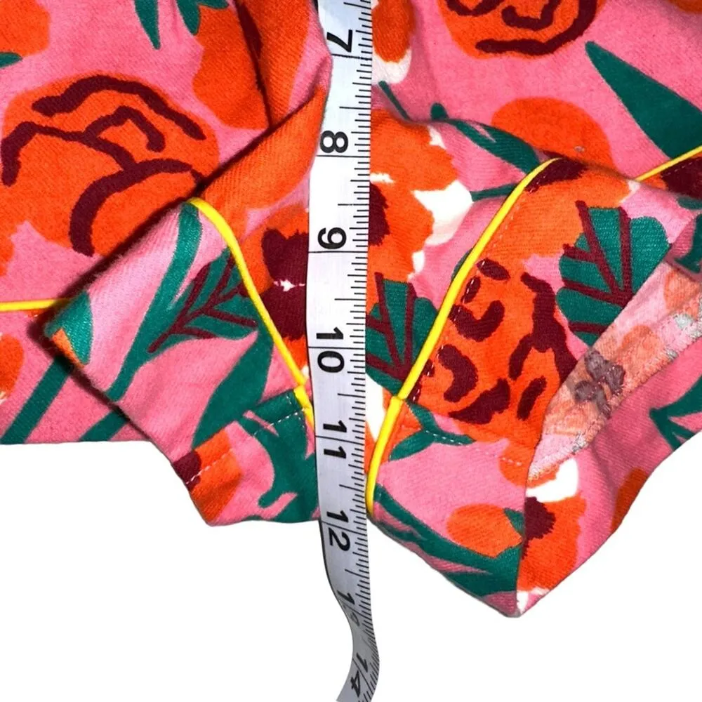 NWT Ban.do Leisure Floral Flannel Shorts in Pink Las Flores SMALL - Image 5