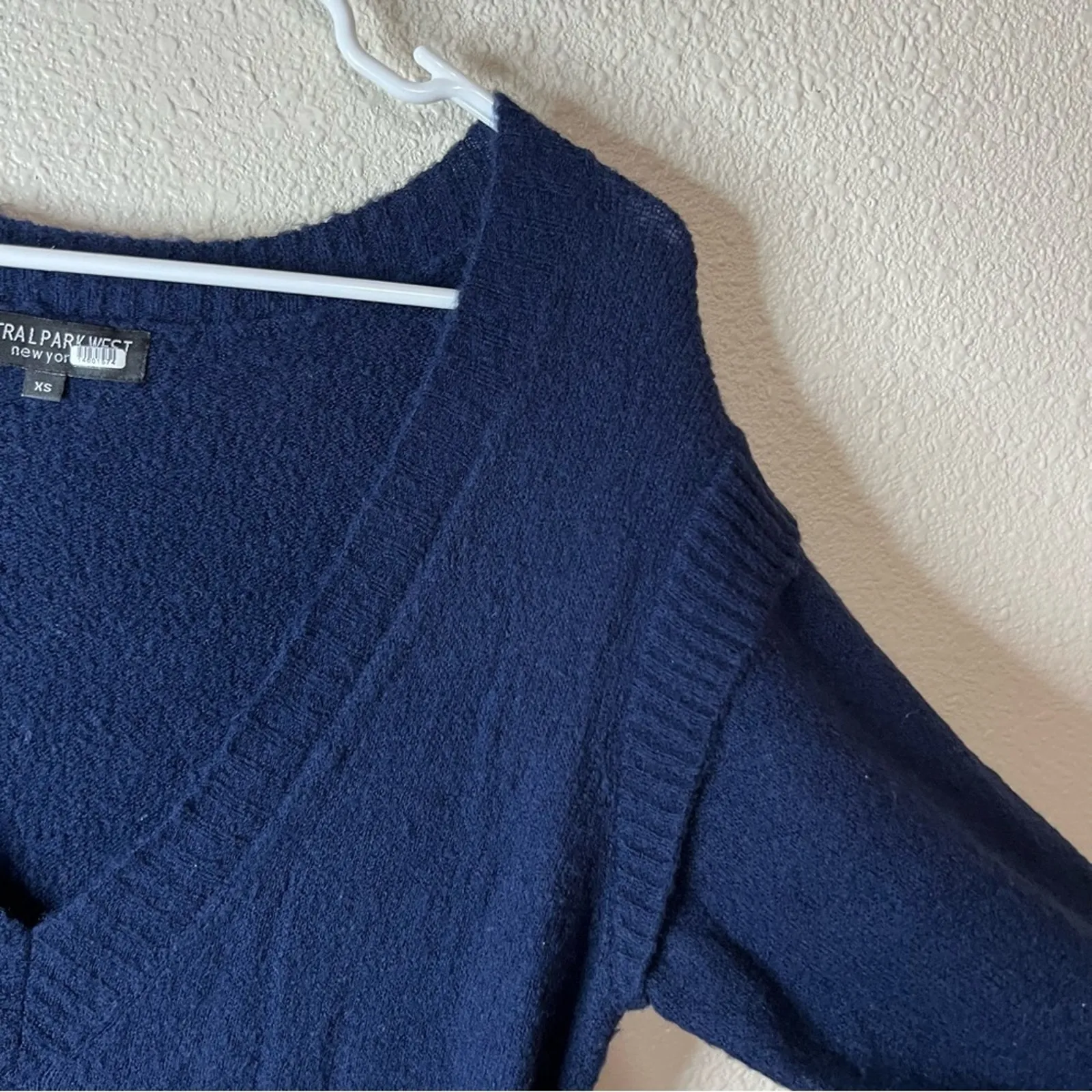 Central Park West Navy Blue Holmes Knit Jumpsuit XS - Image 6