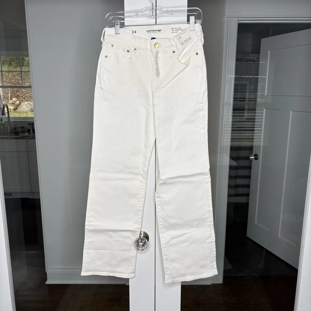 NWT J. Crew Lower-rise Full-length Slim-wide Jean White - Image 2