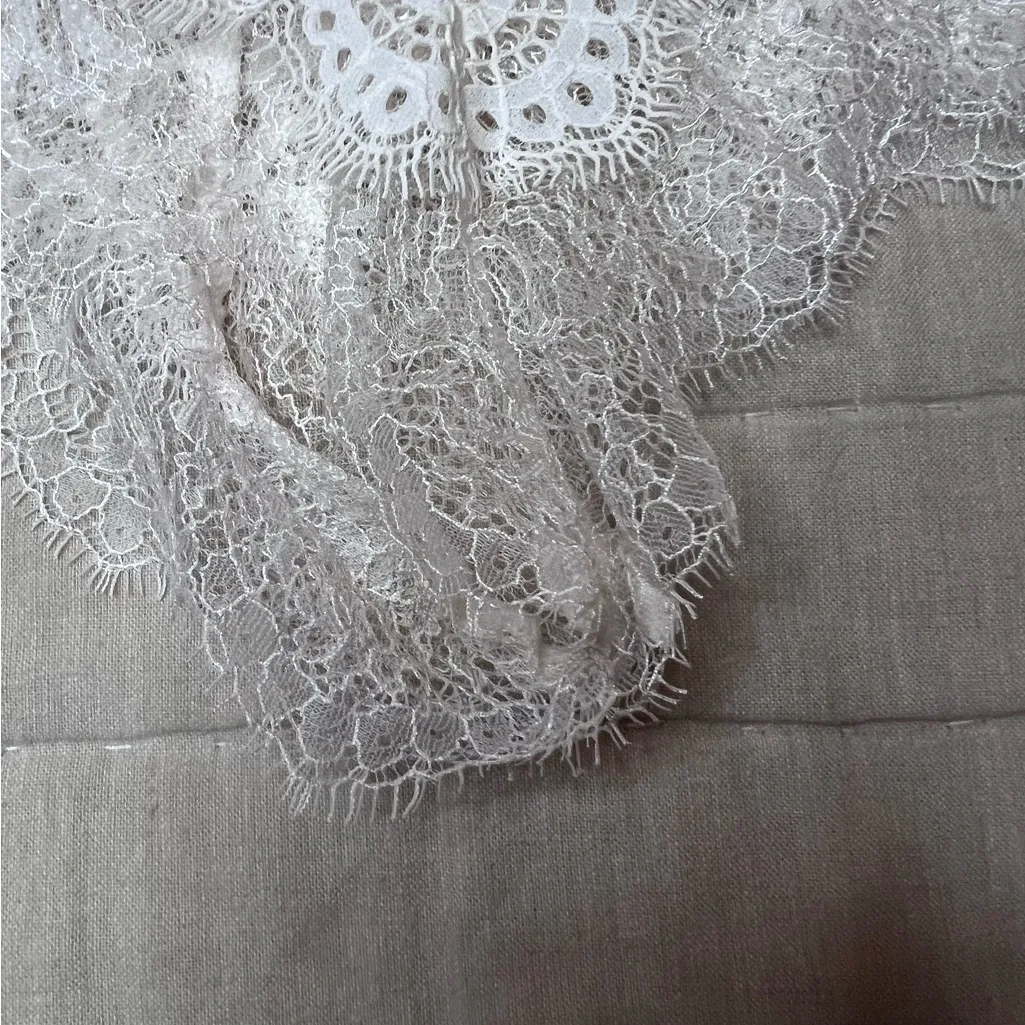 Victoria’s Secret Elegant White Lace Women's Sleep Booty Shorts Size Large - Image 6