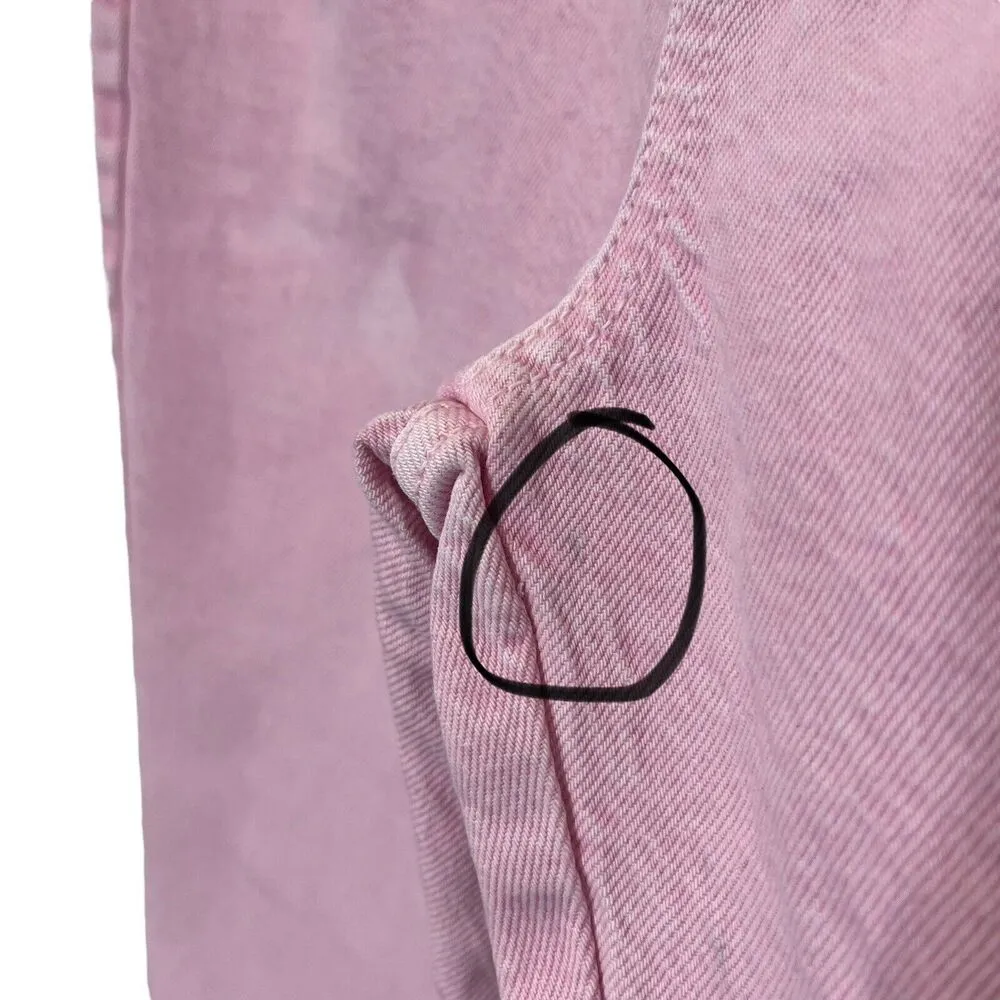 Zara The High Rise Straight Jeans Pink 6164/081 Cotton Rigid New Women’s Size 6 - Image 12