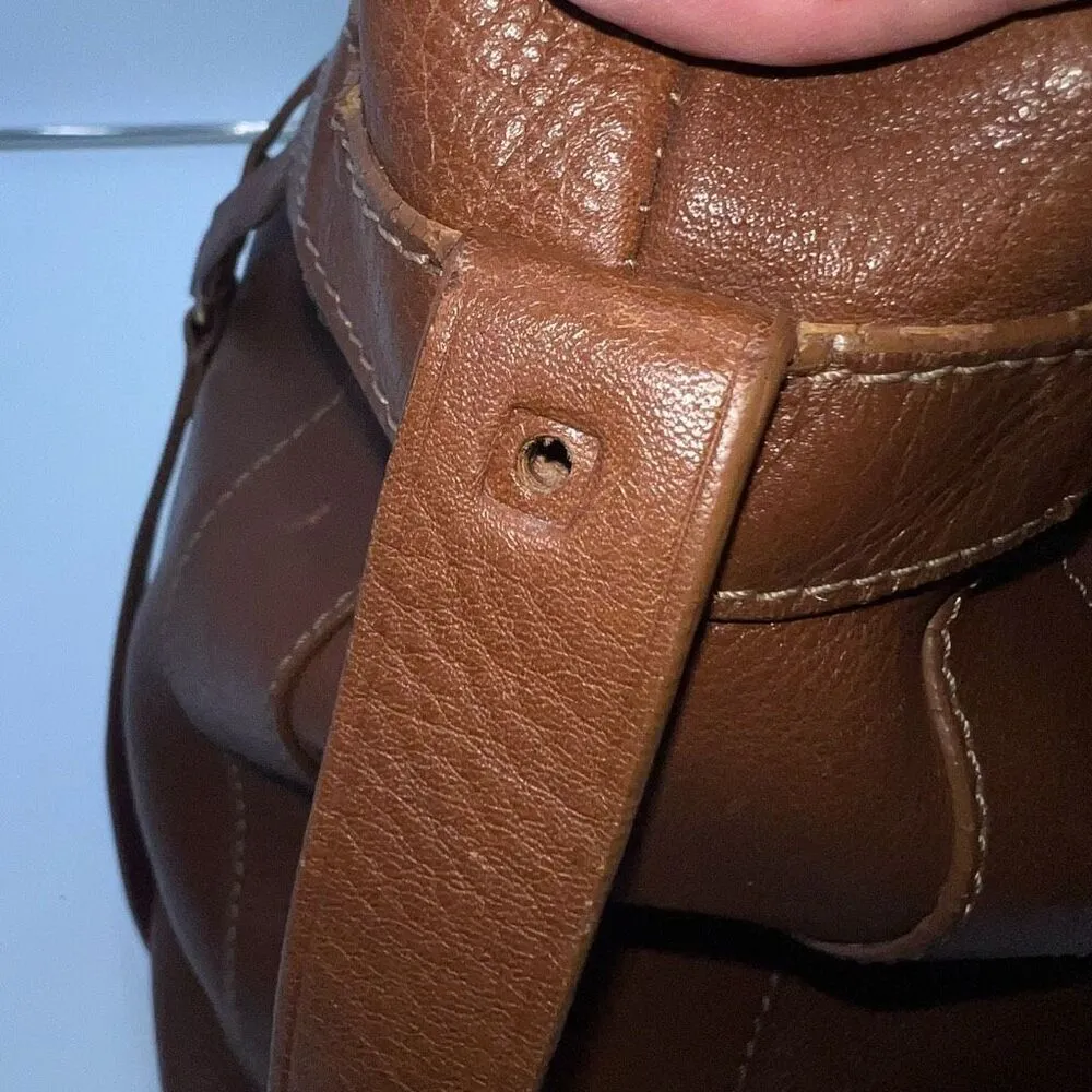 Juicy Couture Vintage Genuine Leather Cage Strapped Large Shoulder Bag SEE PHOTO - Image 6