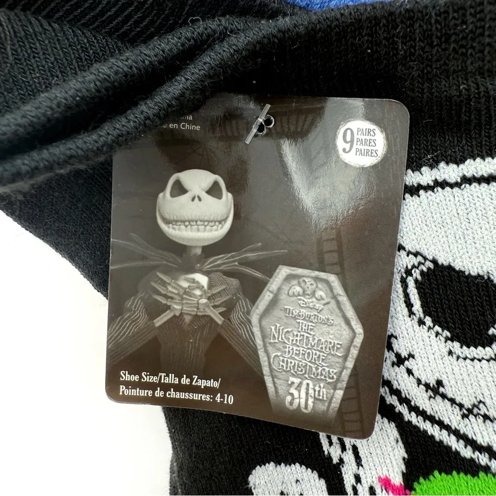 Disney The Nightmare Before Christmas Womens No Show Socks Halloween Jack Sally - Image 2
