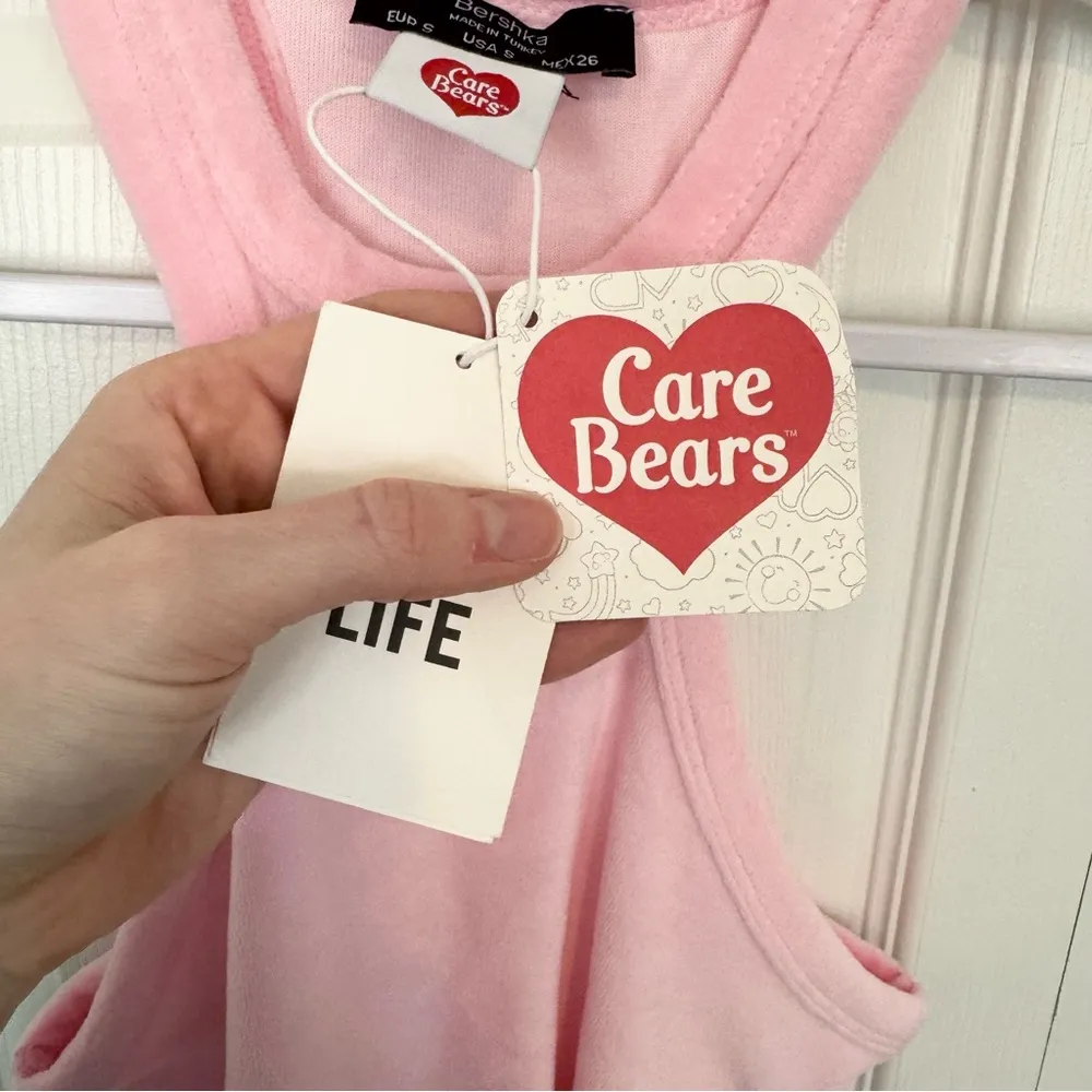 NWT BERSHKA x Care Bears Pink Terry Tank Top SMALL - Image 7