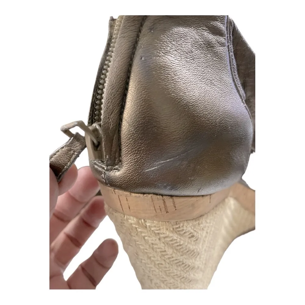 COLE HAAN Size 10.5 Bronze Delfina Espadrille Wedges
Sandals Shoes w/ N. Air - Image 13