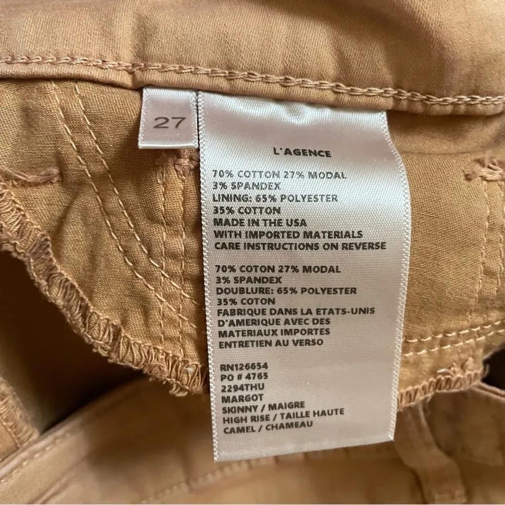 L'Agence Margot Skinny Crops Size 27 - Image 4