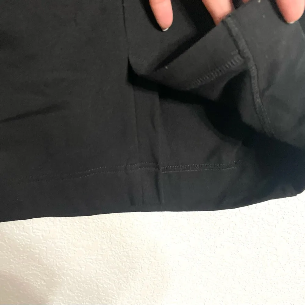 NWT Chaser Womens Skirt Black Pencil Knit Pull On Back Slit Size Small - Image 7