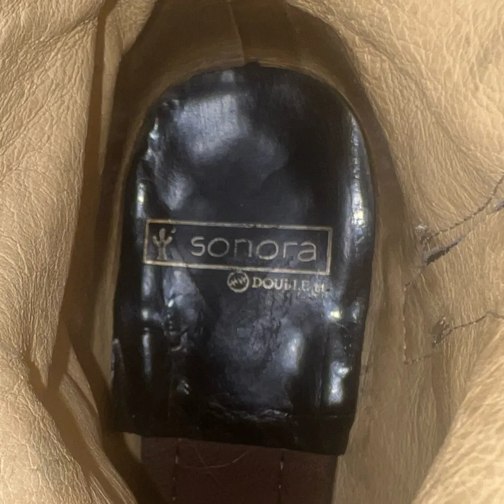 Senora Double H Western Leather Boots Size 8 - Image 5