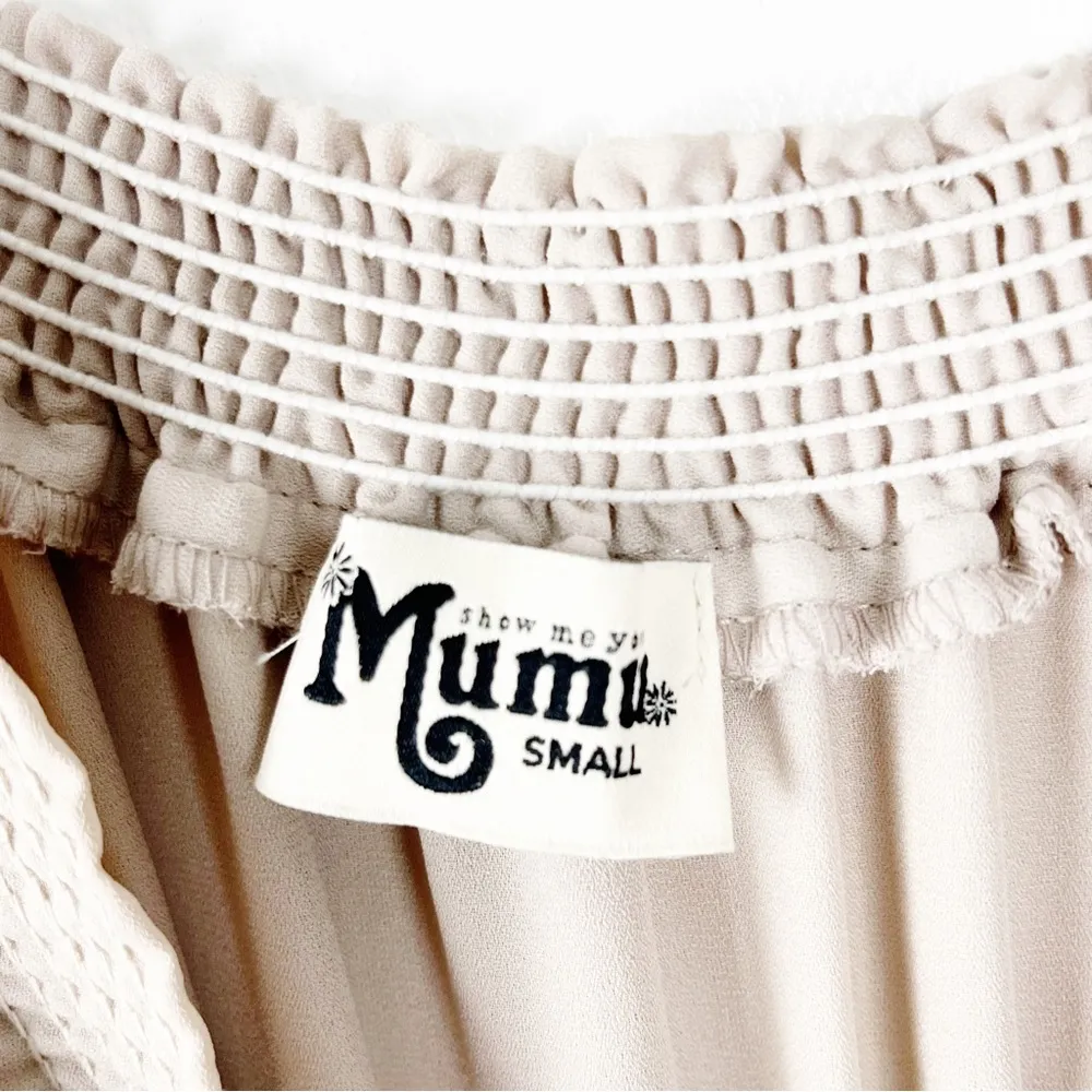 SHOW ME YOUR MUMU Hacienda Ruffle Top Side Splits Maxi Dress, Size Small - Image 3