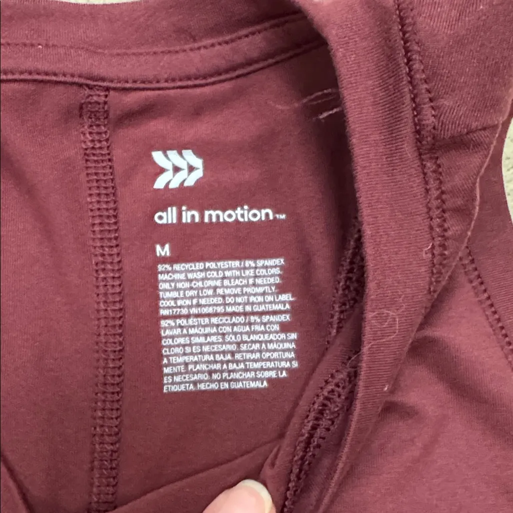 Women's Sleeveless workout Tops - Gray and Burgundy - Image 6