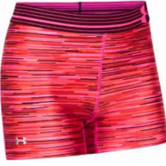 Under Armour Red and Pink Patterned Shorts - Image 2