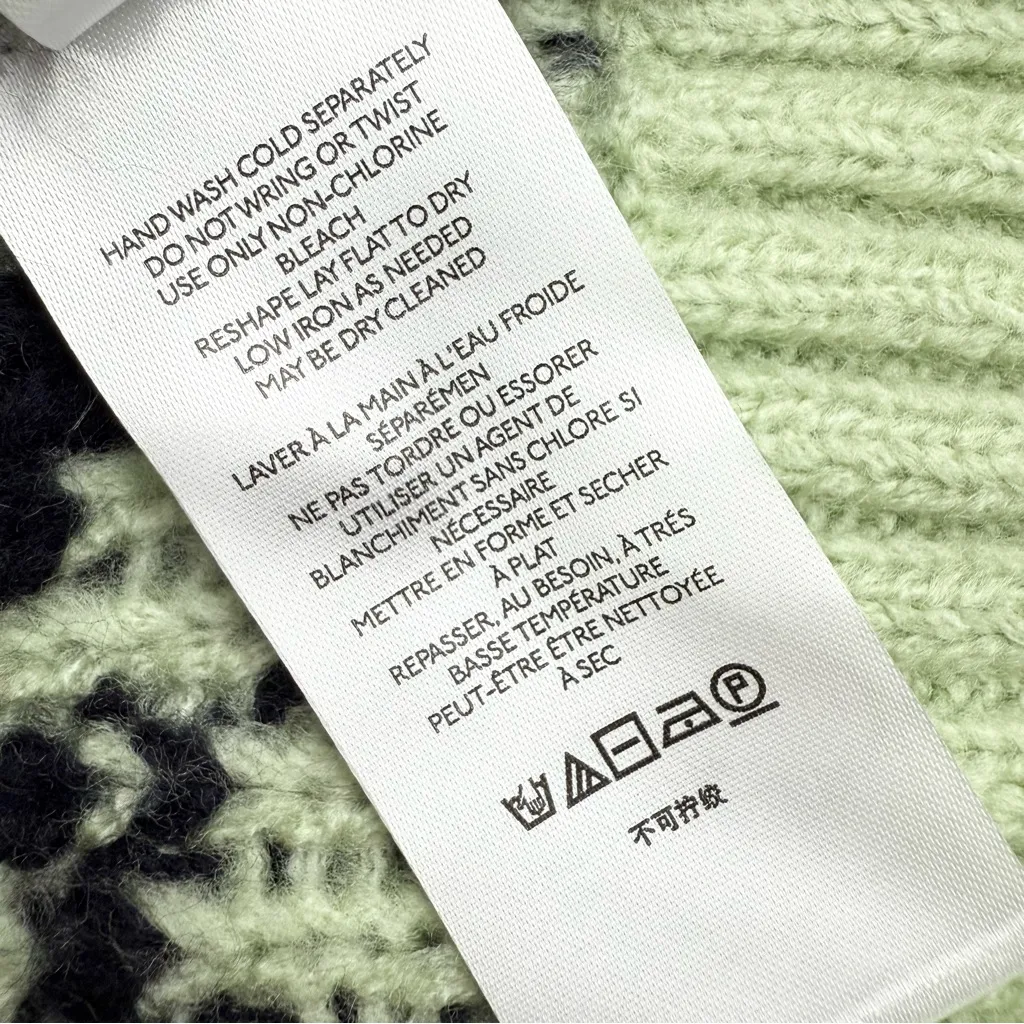 Anthropologie Nordic Fair Isle Turtleneck Sweater Green Sz M NWT - Image 9