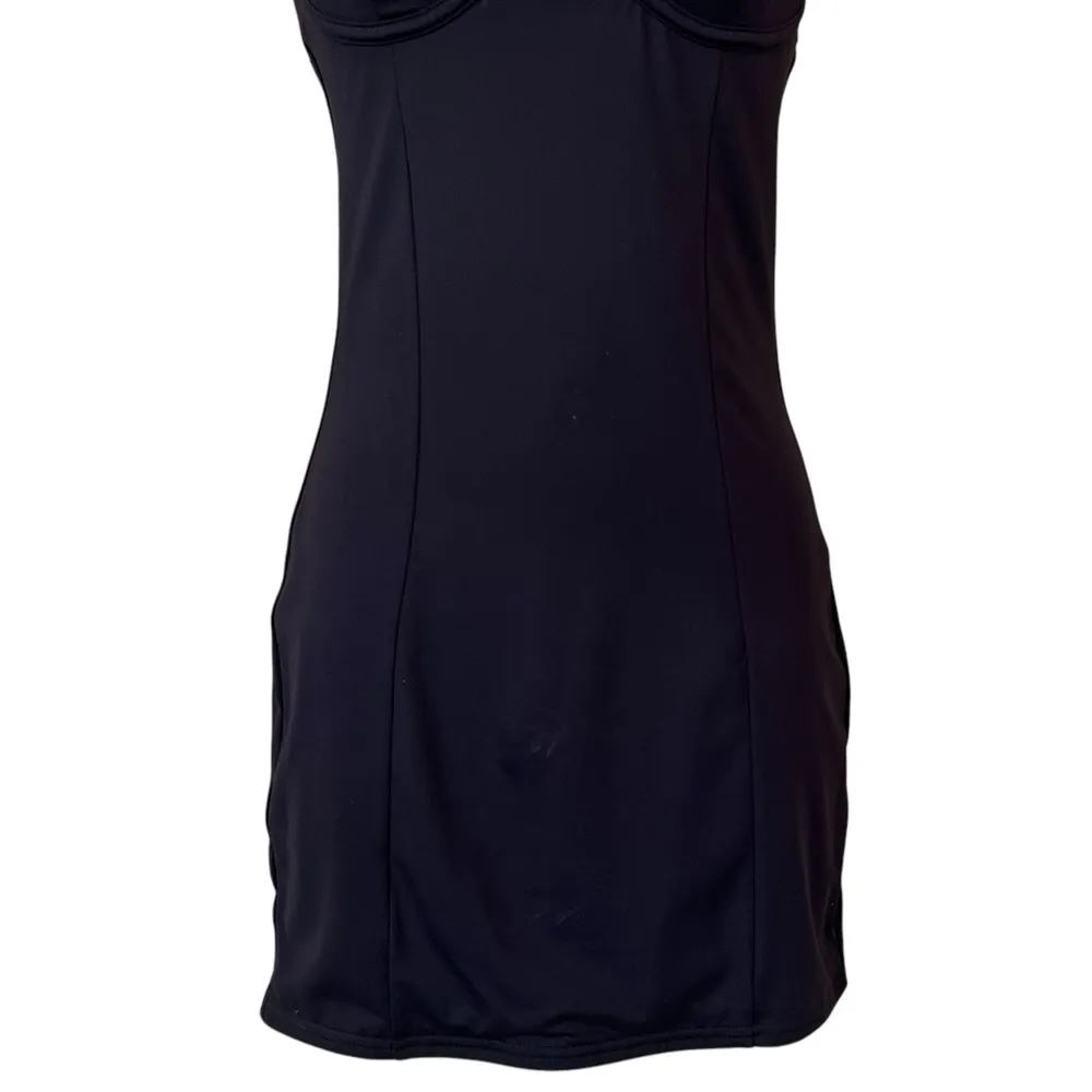 Meshki Misty Black Contour Mini Dress - Image 4