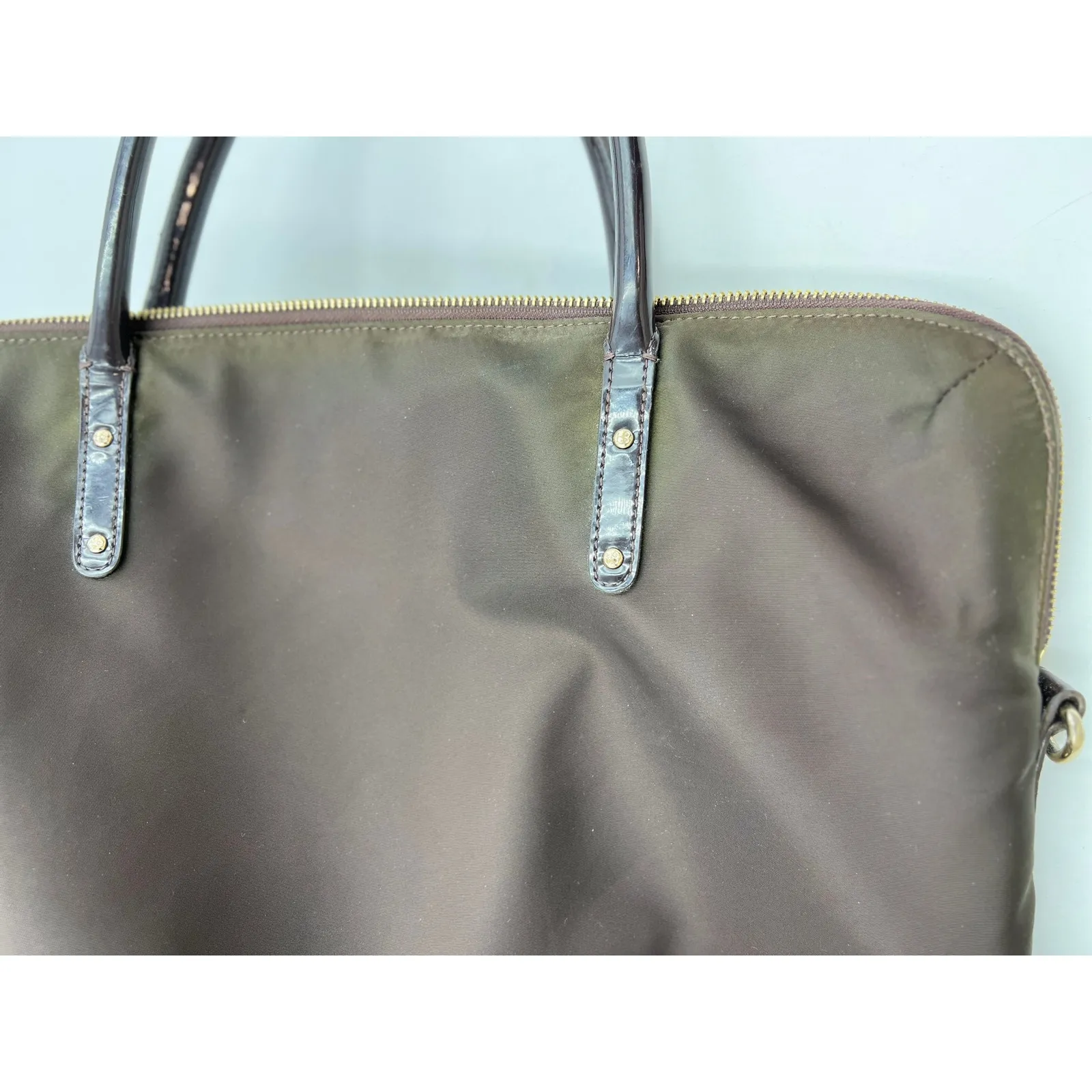 Kate Spade Laptop Bag Brown Nylon Messenger - Image 14