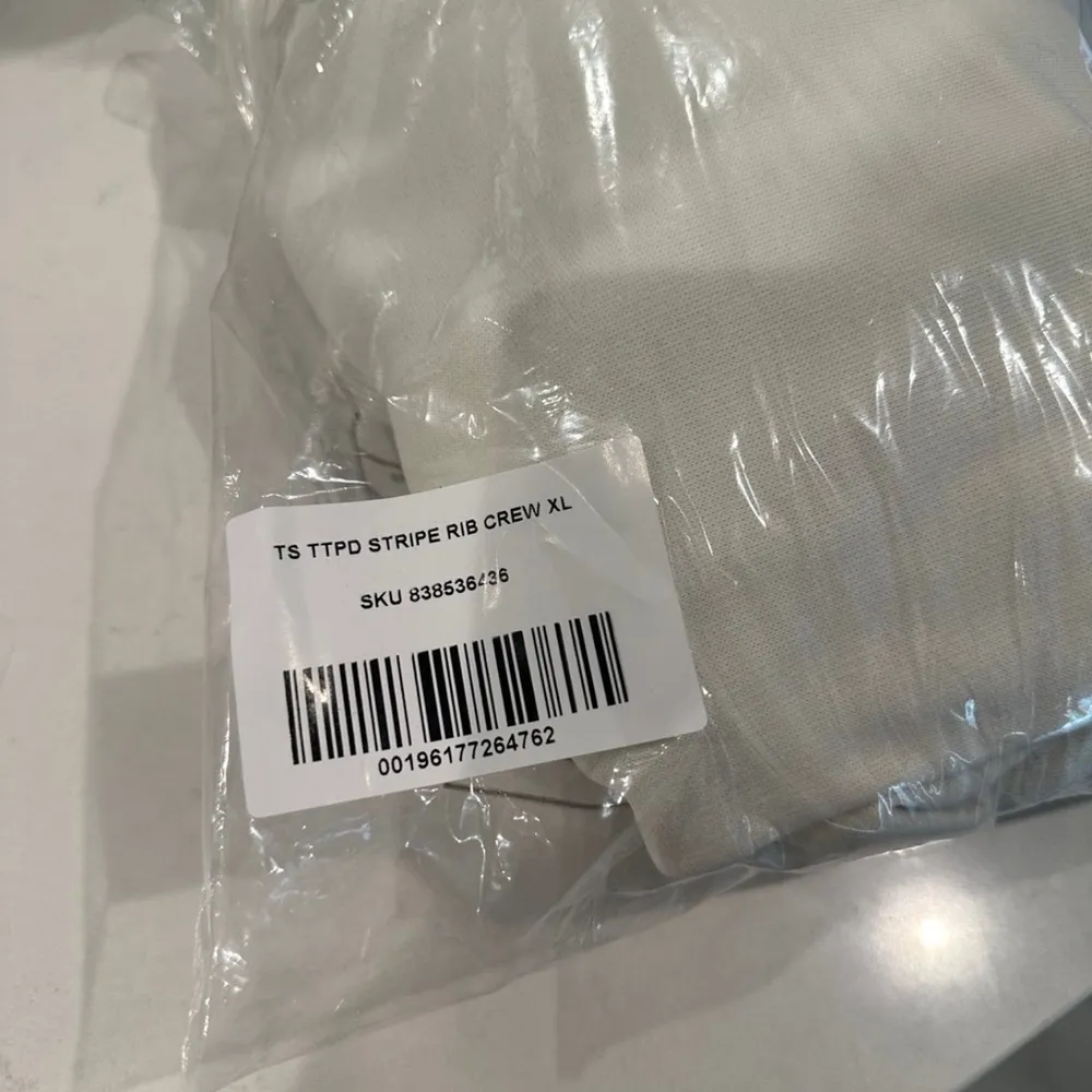 Taylor Swift TTPD Crewneck Striped Sweater size XL SOLD OUT - Image 3