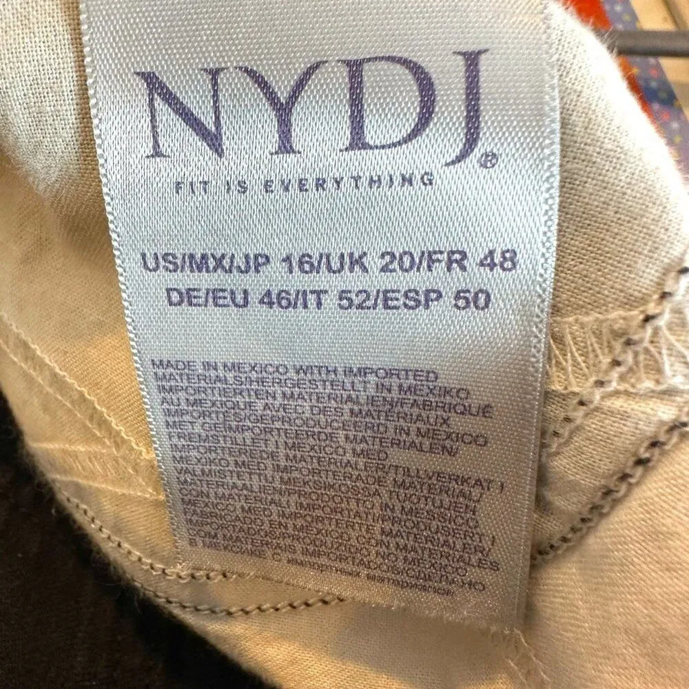 NYDJ Marilyn Lift Tuck Technology Straight Jeans Black 16 - Image 11