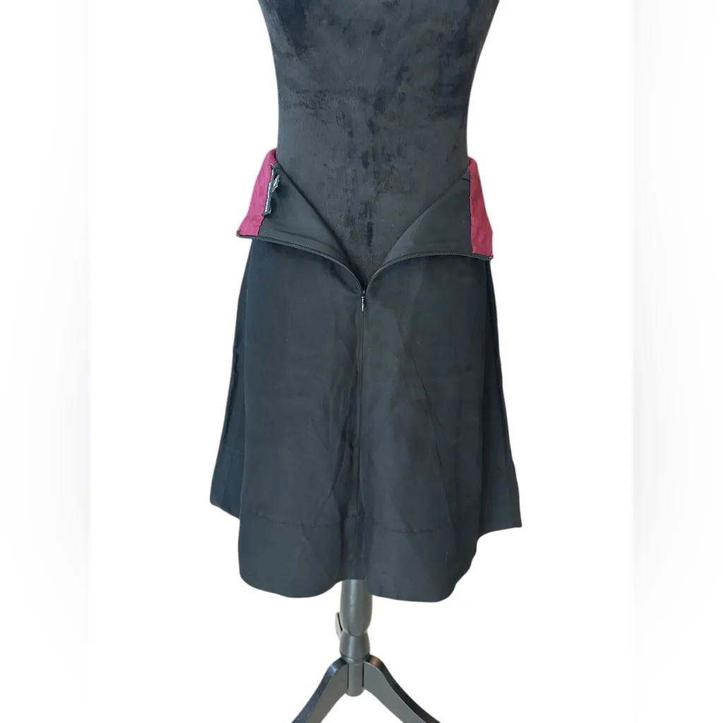 Banana Republic x Mad Men Midge A-Line Skirt Black Linen Blend Retro 60s Size 6 - Image 6