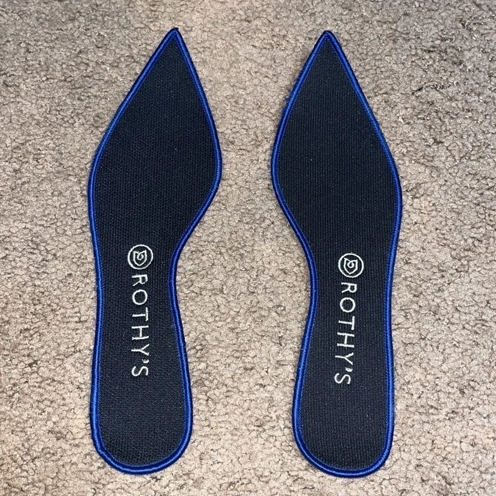 Rothy’s The Point Pointed Toe Flat Cloud Grey Birdseye 10 - Image 11