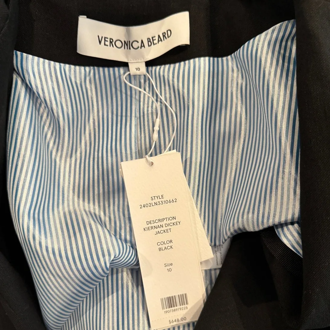 NWT Veronica Beard Kiernan Linen Dickey Jacket Size 10 - Image 12