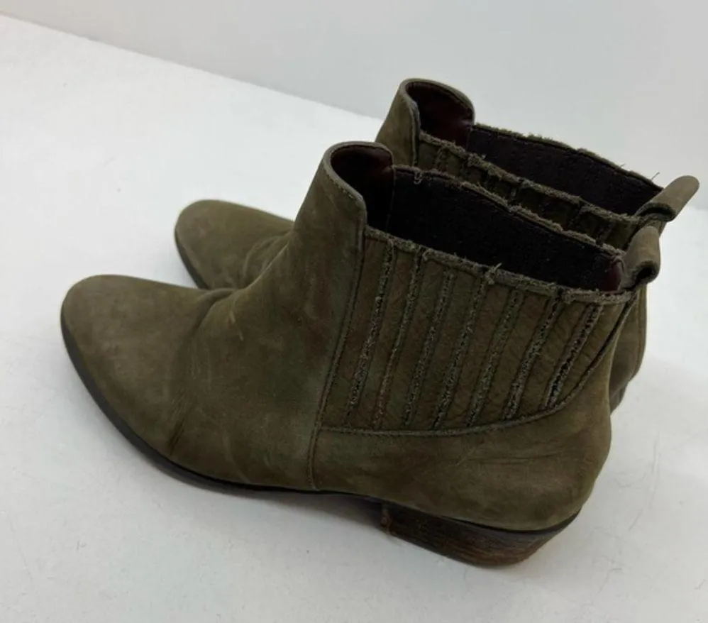 Steve Madden leather Suede Naarra pull on Chelsea Boot tan easy slip on size 8.5 - Image 4
