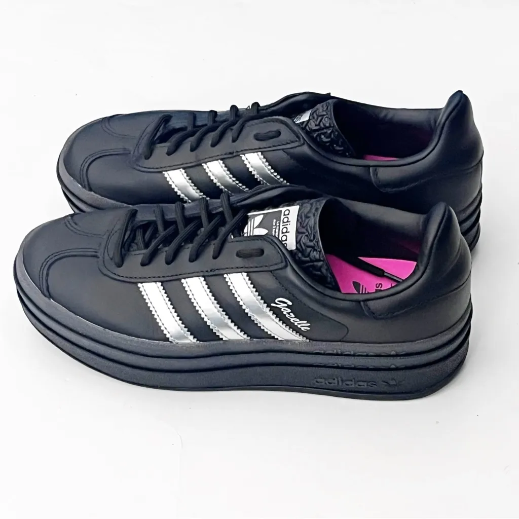 ADIDAS x Pabllo Vittar Black Gazelle Bold Platform Lace Up Sneakers Size 7 - Image 6