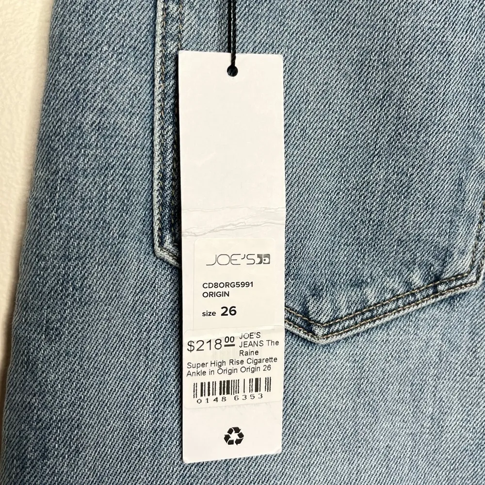 The Raine Super High Rise Cigarette Ankle in Origin Blue Size 26 NWT - Image 12