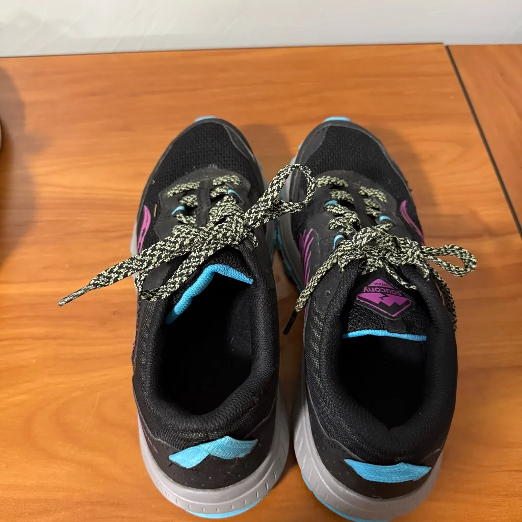 Saucony Women’s Excusrion TR15 Black Purple Trail‎ Running Gym Workout Shoe 10 - Image 7